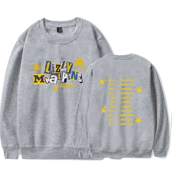 Lizzy McAlpine Merch Sweatshirt The End Of The Movie Tour 2023 Crewneck Streetwear Men Women Long Sleeve