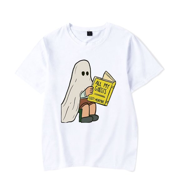 Lizzy McAlpine Merch T-Shirt All My Ghosts T Shirts Short Sleeve Streetwear Men Women Crewneck Top Tee