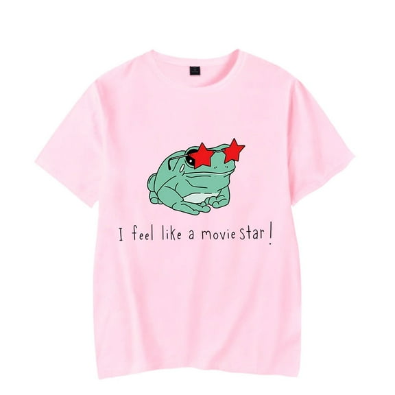 Lizzy McAlpine Merch T-Shirt I Feel Like a Movie Star Frog T Shirts Streetwear Men Women Short Sleeve