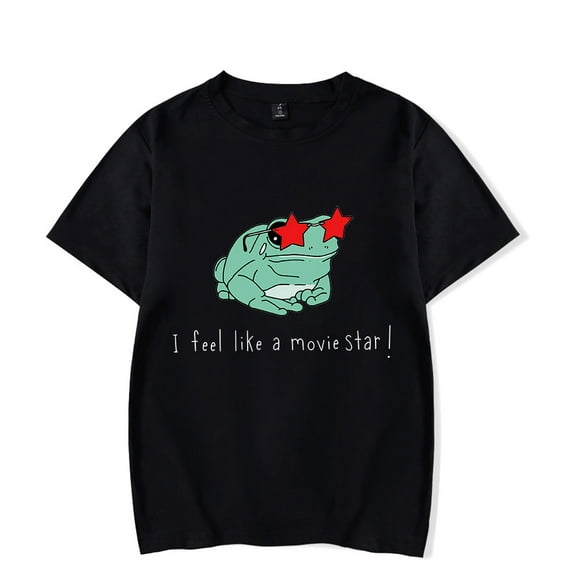 Lizzy McAlpine Merch T-Shirt I Feel Like a Movie Star Frog T Shirts Streetwear Men Women Short Sleeve