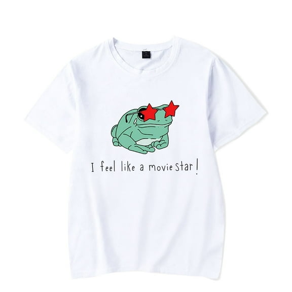 Lizzy McAlpine Merch T-Shirt I Feel Like a Movie Star Frog T Shirts Streetwear Men Women Short Sleeve