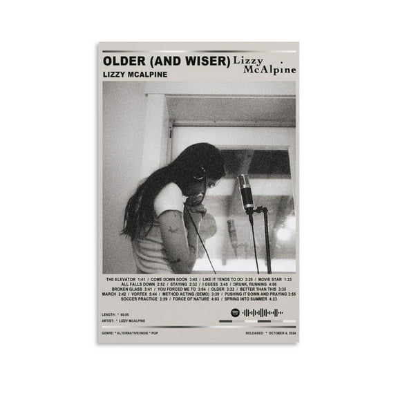 Lizzy McAlpine - Older (and Wiser) Album Cover Posters Canvas Poster Bedroom Decoration Landscape Office Valentine's Birthday Gift