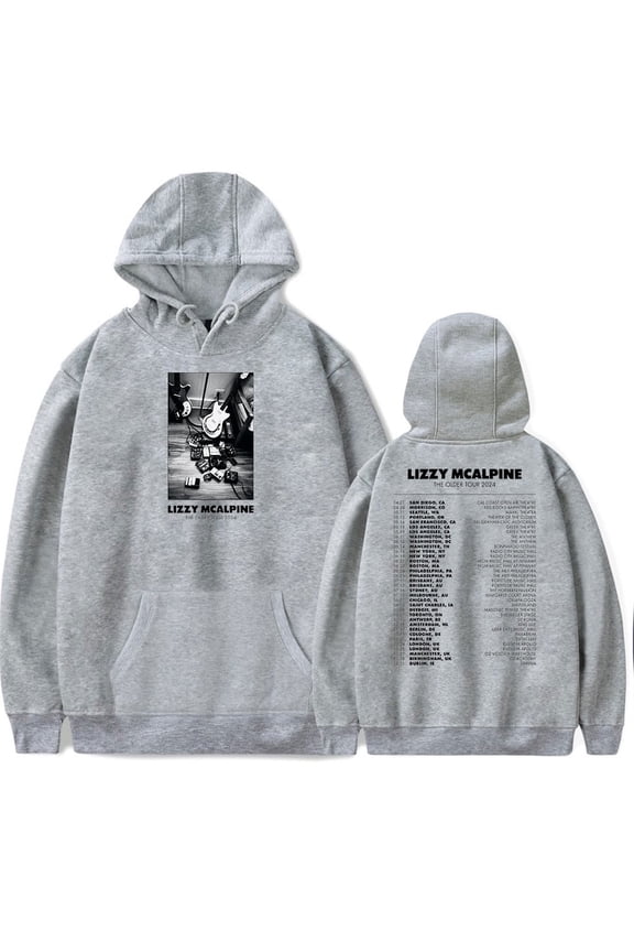 Lizzy McAlpine Tour Merch Unisex Cotton-Blend Long Sleeve Casual Pullover Hoodie