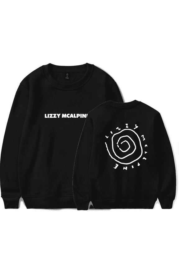 Lizzy Mcalpine Merch Sweatshirt The Older Tour 2024 Green Vortex Long Sleeve For Fans Men Women Crewneck