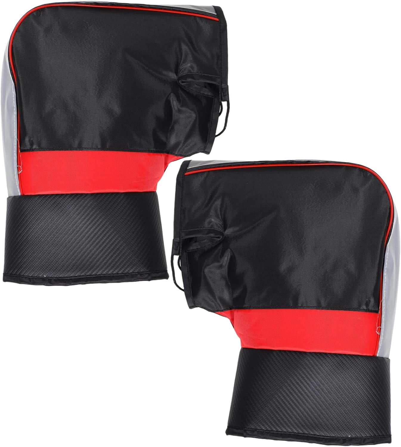 Ljia 1 Pair Waterproof Oxford Electric Motorcycle Handlebar Gloves Thickened Windproof Mittens for Cold Weather Riding Insulated Hand Covers for Winter Biking A416