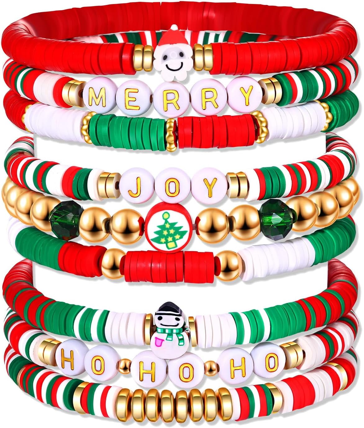 Ljia 9PCS Christmas Bracelets for Women Red Green Morocco Ubuy