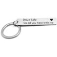 thumbnail image 1 of Ljia Drive Safe I Need You Here with Me Keychain Husband Hubby Boyfriend Gift for Birthday Valentines Day Anniversary Christmas Stocking Stuffer A416, 1 of 5