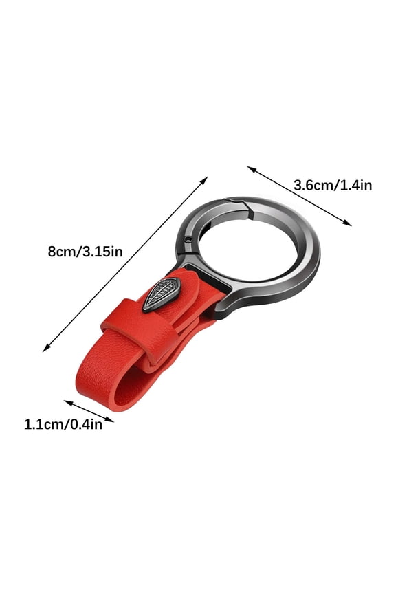 Handcuff Keychain Leather Strap, Metal Car Key Ring, Fashionable Keychain with Spring Clip, Durable Round Ring Buckle, Stylish Accessory for Keys and Gifts