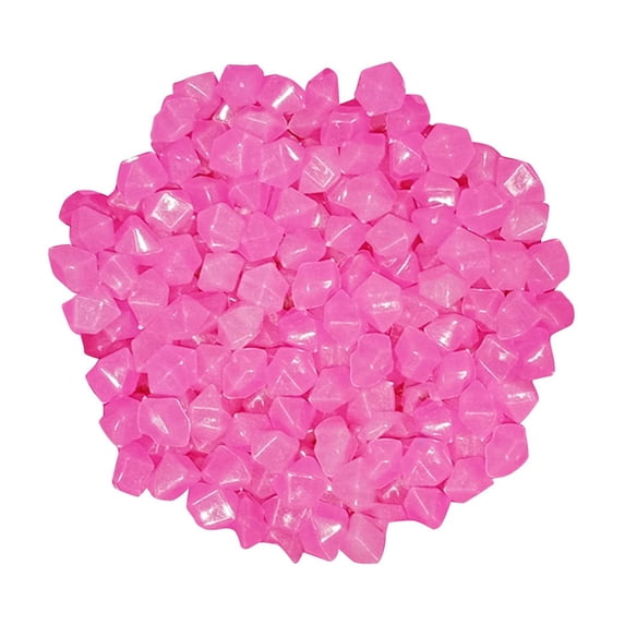 Ljiaocrou Luminous Aquarium Pebbles, Fluorescent Substrate Stones, Small Rhombus Shape Glowing Gravel for Fish Tank Decoration, Soft Ambient Light Plastic Material