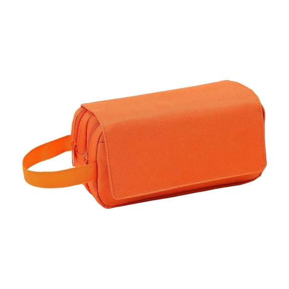 Ljiaocrou Pencil Case Large Capacity, Three Tier Pencil Organizer, Portable Flip Top Storage Box with Handle, Durable Soft Cloth Material, Lightweight Compact Design for Office or Home Use