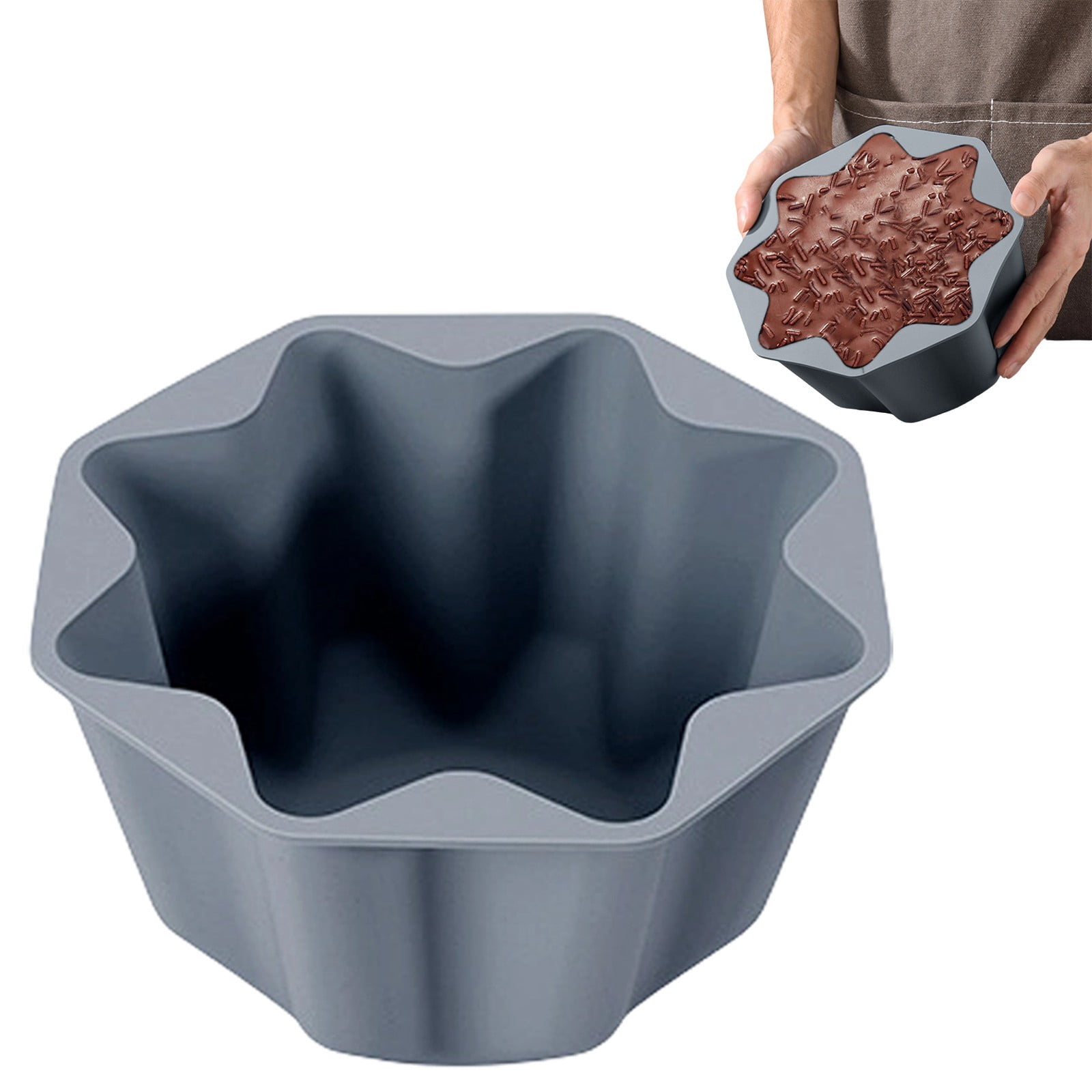 Ljkilskltr Canele Silicone Cake Mold, Nonstick Baking Tool for French ...