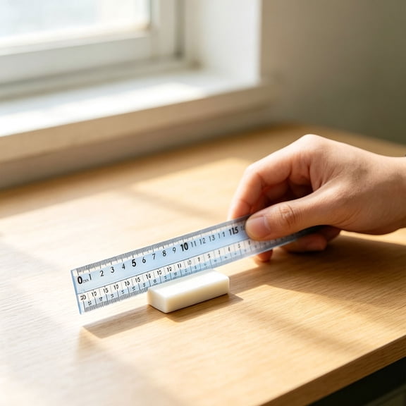 Ljkilskltr Hard Measuring Straight Ruler, Clear Double Sided Scale, Shatter Resistant Layout Tool For Art & Drafting Work