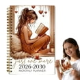 thumbnail image 1 of Ljkilskltr Lined Notebook-2026 2030 Monthly Planner Bound Agenda For Women 5 Year Calendar Planner With Monthly Tabs Reading Themed Cover Organizer For Scheduling & Goal Tracking, 1 of 7
