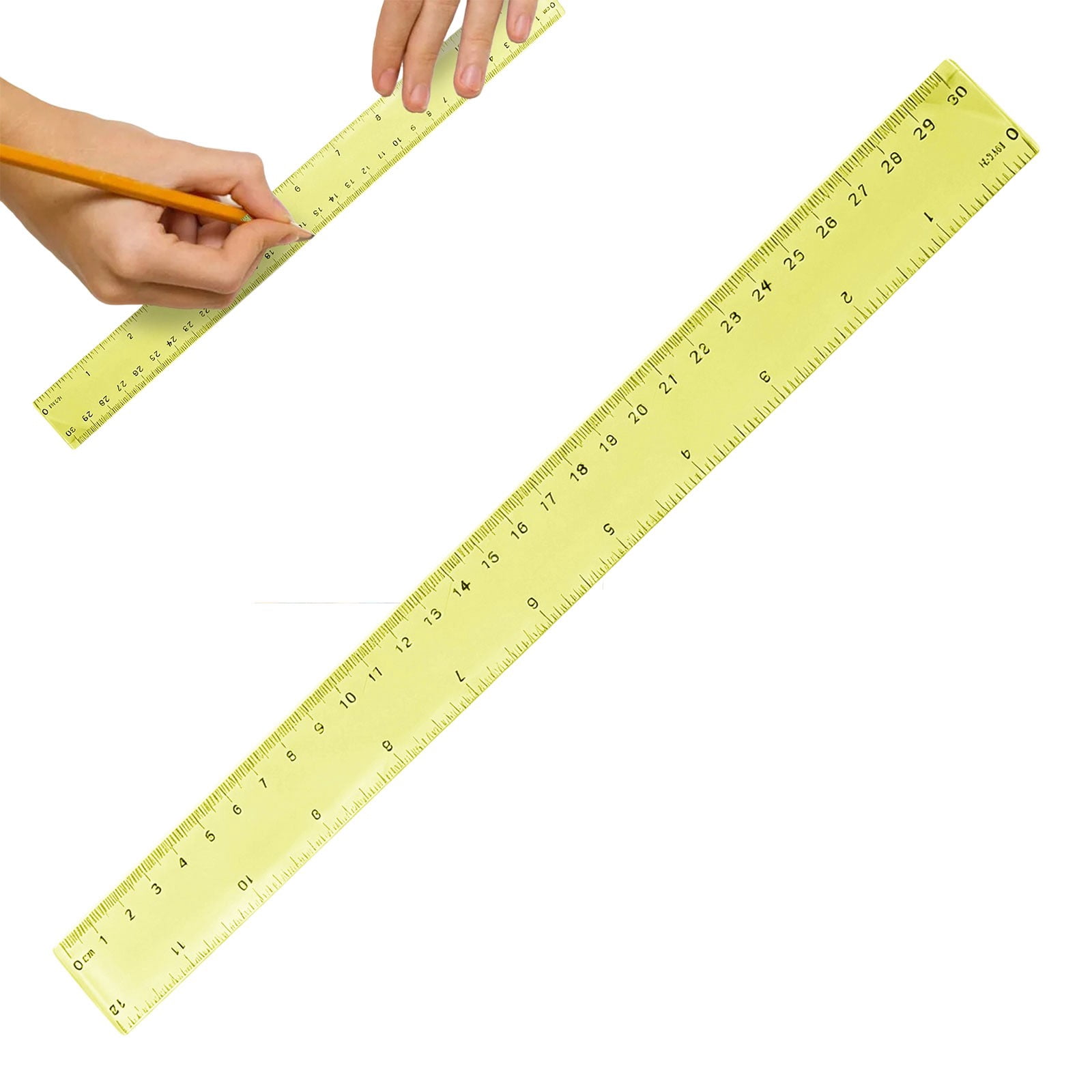 Ljkilskltr Plastic Measuring Ruler, Dual Scale Straight Edge Tool For ...