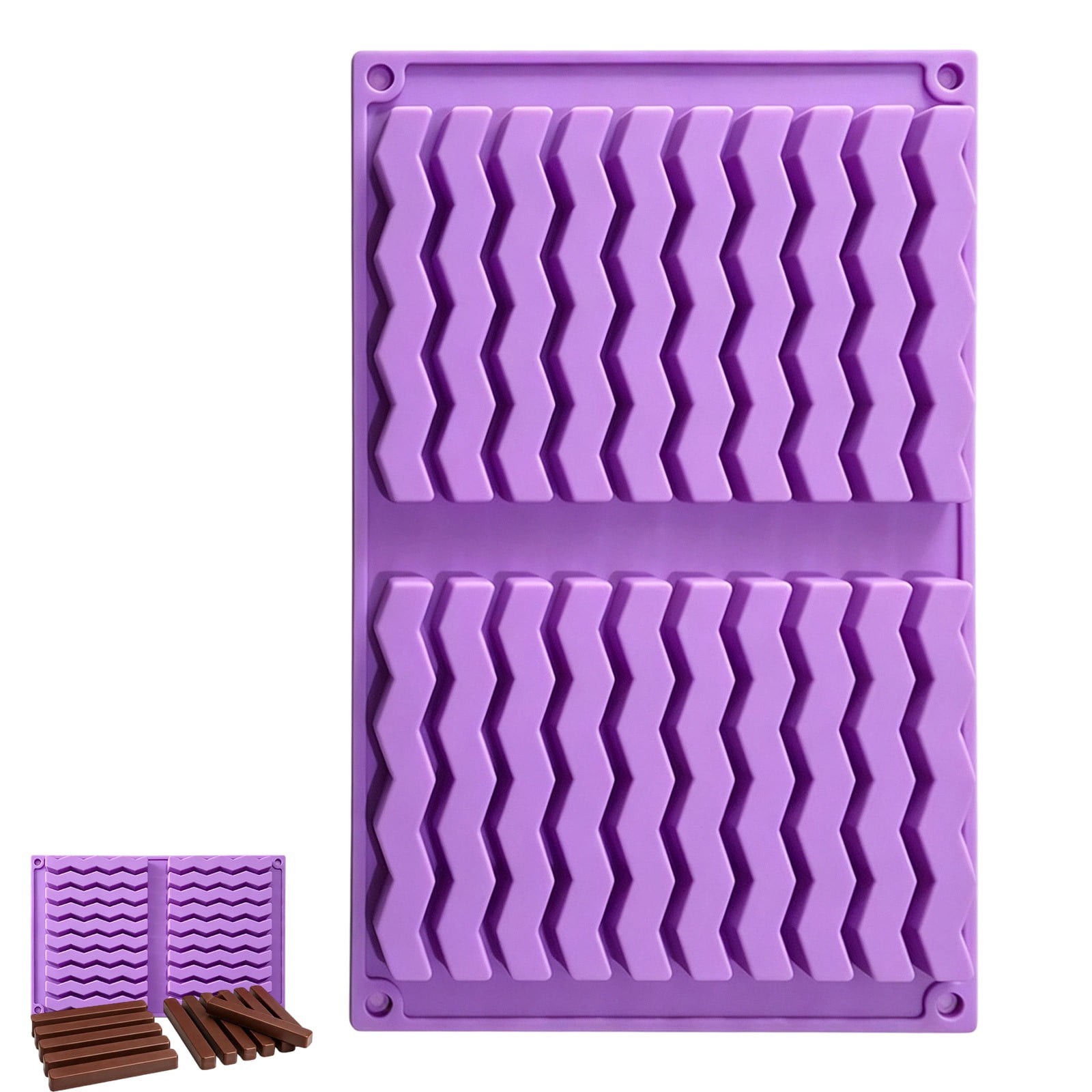 Ljkilskltr Silicone Candy Bar Mold, Nonstick Baking Tool for Candy and ...