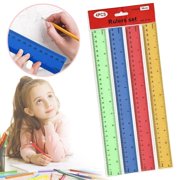 Ljkilskltr Transparent Metric Straight Ruler Multi Mark Measuring Tool For Manual Craft Blueprint And Layout Drafting