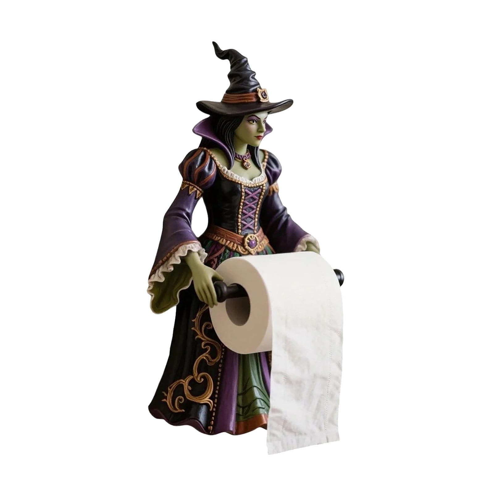 Ljstore Halloween Witch Tissue Holder Awall Toilet Paper Holder Witch ...