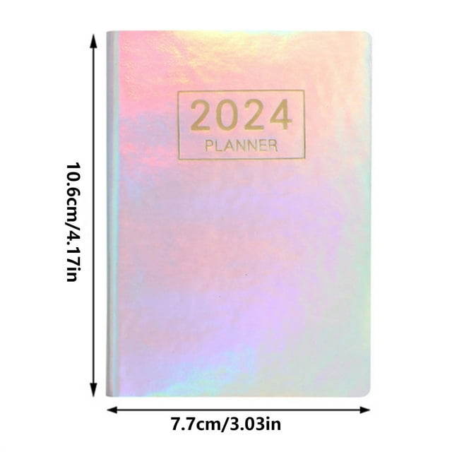 Ljstore Notebook Daily Planner Leather Planner 2024 Pocket Calendar