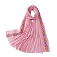 thumbnail image 1 of Ljudmp Chiffon Scarf Hijabs for Women Sequins Decorative Headscarf Lightweight Thin Shawl Wrap Womens Headwrap Neck Cover Light Pink, 1 of 4