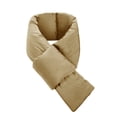 thumbnail image 1 of Ljudmp Down Cotton Winter Warm Scarf for Women Elegant Neck Warmer Fashion Scarves Multifunctional Fall Winter Thermal Scarf Windproof Cross Neck Wrap Cover Up Khaki, 1 of 3