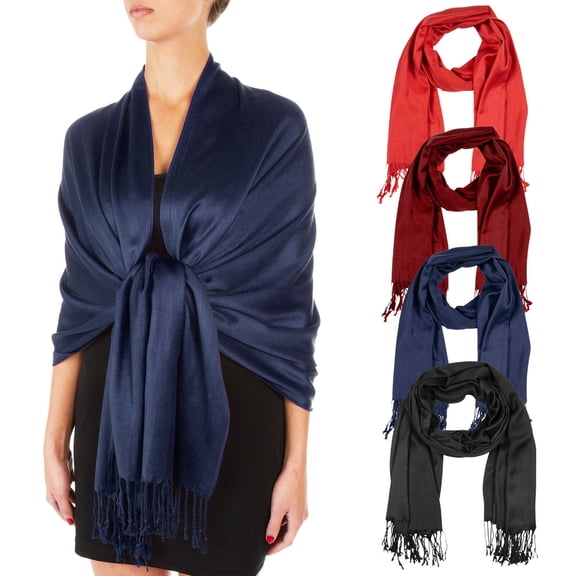 Ljudmp Double-sided Tassel Fringe Blanket Scarf For Women Solid Color Oversized Soft Thermal Wrap Shawl Wrap Dual Use Neck Shoulder Cover For Daily Office Travel Cold Weather Black