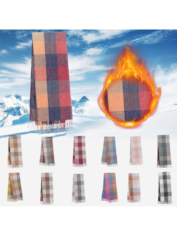 Fringe Shawl Wraps For Women Men Big Coloured Checked Printed Cozy Winter Warm Wrap Classic Poncho Cape Scarf Cover Up Army Green
