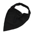 thumbnail image 1 of Ljudmp Hair Scarf Headband for Women Elastic Hair Bandana Boho Triangle Head Scarf Plain Color Cotton Stretch Head Coverings Kerchief Black, 1 of 4