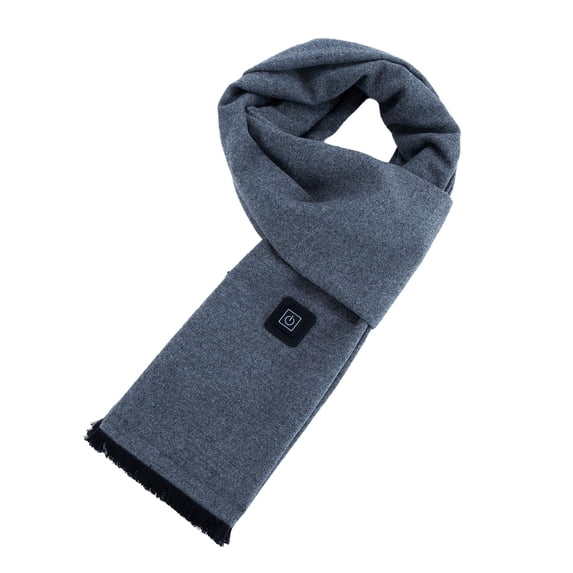 Ljudmp Heated Scarf For Women & Men USB Powered Neck Heater Soft Warm Adult Unisex Three Heating Winter Neck Wraps Warmer Grey