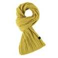 thumbnail image 1 of Ljudmp Ribbed Knit Scarf for Women Men Winter Warm Long Big Shawl Wrap Thick Large Chunky Scarf Neck Wrap Cozy Knitted Neck Scarf For Unisex Fall Winter Yellow, 1 of 3