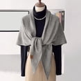 thumbnail image 1 of Ljudmp Sequin Triangle Knit Shawls Wraps For Women Poncho Shoulder Warmer Cape Neck Protecting Scarf Capelets Casual Cover Up For Formal Evening Party Dress Bride Bridesmaid Light Ashy, 1 of 4