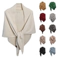thumbnail image 1 of Ljudmp Sequin Triangle Knit Shawls Wraps For Women Poncho Shoulder Warmer Cape Neck Protecting Scarf Capelets Casual Cover Up For Formal Evening Party Dress Bride Bridesmaid Beige, 1 of 5