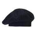thumbnail image 1 of Ljudmp Sparkling Rhinestone Drill Knit Beret Hat for Women Fall Winter Elastic Plain Color Painter Cap Classic Thick Vintage Beanie Hat Black, 1 of 3