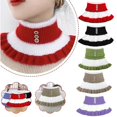 thumbnail image 1 of Ljudmp Turtleneck Dickey Collar for Women Color Block Knitted Fake Collar Detachable Ruffle Mock False Collar Buttons Decorated Neck Warmer Scarf Black, 1 of 7