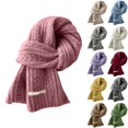 thumbnail image 1 of Ljudmp Twisted Cable Knit Scarf for Women Fall Winter Shawl Wraps Neck Warmer Soft Thick Knitted Neck Wrap Soft Girls Scarves Beige, 1 of 4