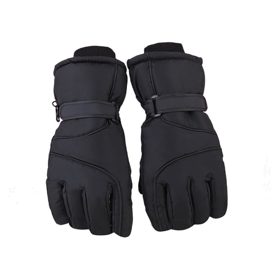Ljudmp Waterproof Winter Ski Gloves for Men Women Thermal Fleece Lined Windproof Snow Gloves with Adjustable Wrist Strap for Skiing Cycling Outdoor Silver