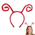 thumbnail image 1 of Ljudmp Women's Bug Antenna Headband Curly Insect Headwear Bug Costume Accessories for Role-Playing Party Dress Up Red, 1 of 5