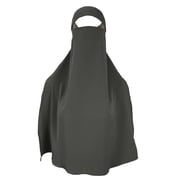 Ljudmp Womens Casual 27.17 Long Full Face Niqab Hijab Muslim Head Hat Head Cover Wrap Headwear Muslim Turban Cap Black