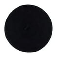 thumbnail image 1 of Ljudmp Women's French Beret Hats Classic Foldable Winter Beanie Cap Plain Color Classic Artist Cap Brimless Hats Black, 1 of 2