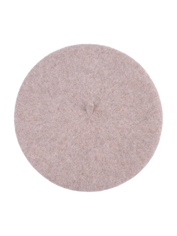 Women's French Beret Hats Classic Foldable Winter Beanie Cap Plain Color Classic Artist Cap Brimless Hats Mocha