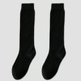 thumbnail image 1 of Ljudmp Women's Knee High Socks Seamless Cotton School Uniform Stockings Stay-up Cuffs Stretchy Tights Boot Socks Black, 1 of 3