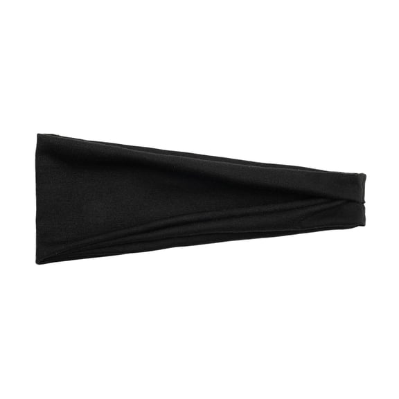 Ljudmp Womens Plain Color Headbands Sports Yoga Hairband Elastic Non Slip Wide Head Band Sweat Absorbent Bohemian Head Wraps Hair Accessories Black