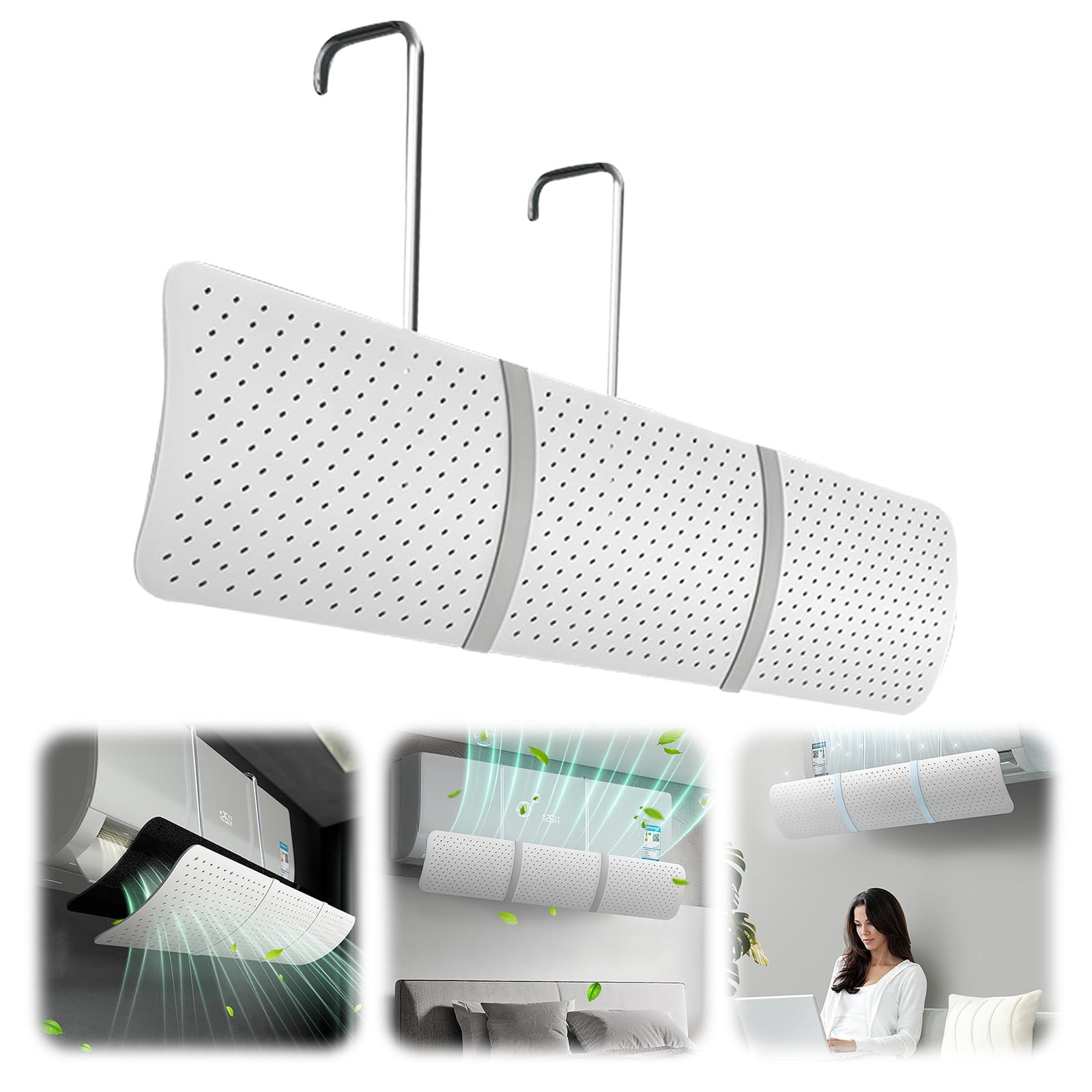 Ljxge Adjustable Air Conditioner Deflector - Retractable Wind Shield ...