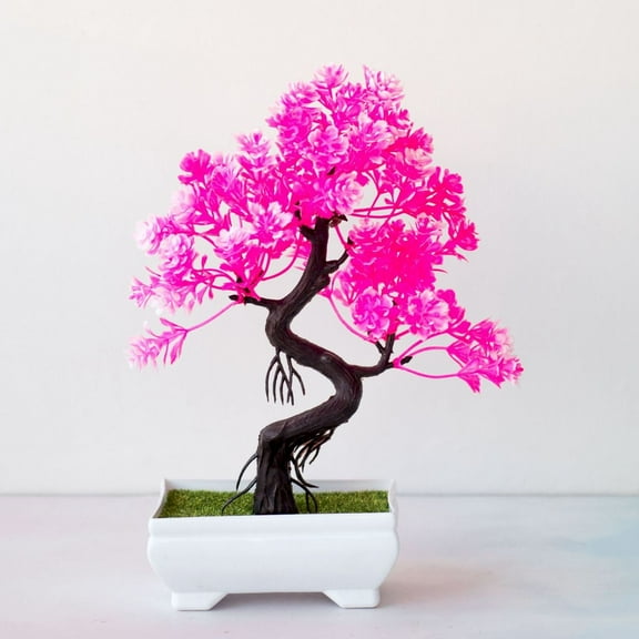 Ljxge Artificial Bonsai Tree Japanese Greenery For Desktop Display Zen Garden Home Decor And Indoor Decoration Realistic Design Low Maintenance