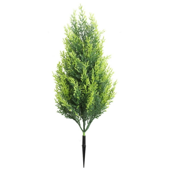 Ljxge Artificial Cedar Trees With Ground Stake, Realistic Faux Plants For Outdoor & Indoor Use, Topiary Trees For Front Porch, Garden & Patio Decor, Uv Protected