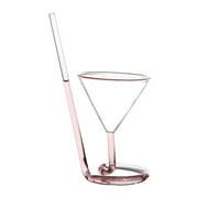 Ljxge Clear Glass&Bottle Creative Glass Spiral Cocktail Glass Rotating Wine Glass Cup Cup