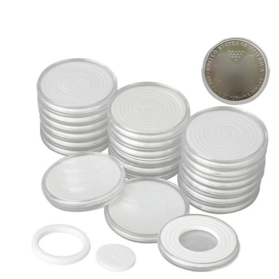 Ljxge Clear Plastic Storage Box with 5-Size Customizable EVA Padding - Protective Display Case for Collectibles, Jewelry, Medals, Coins & Small Valuables Organization