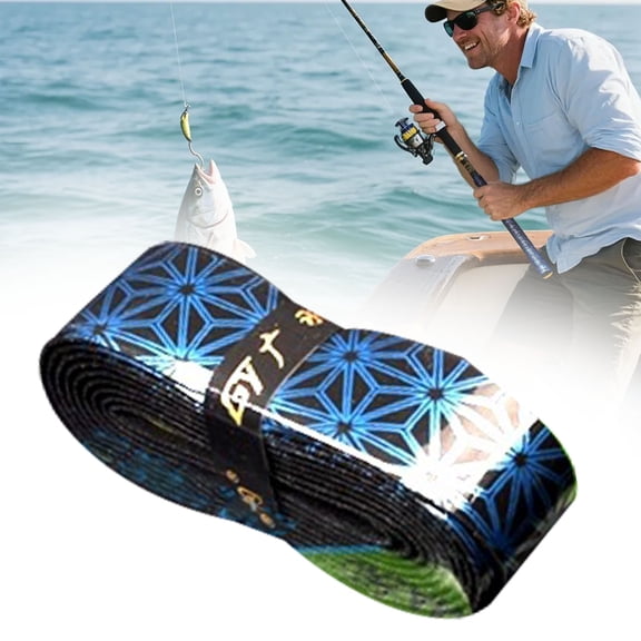 Ljxge Heat Shrink Wrap Tubing 180Cm Insulation Repair Grip Handle Replacement For Fishing Rod Racket Dumbbell Blue