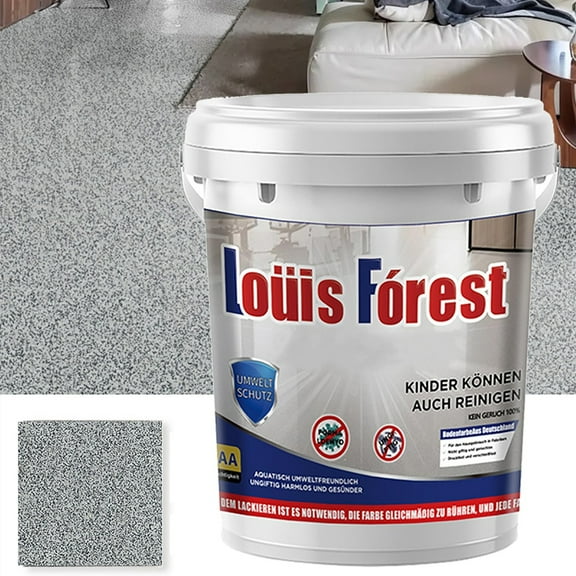 Ljxge High Gloss Epoxy Floor Coating Non-Slip Paint For Garage Floor Patio Concrete Surface Resistant Finish Driveway Workshop Basement Flooring 0.5Kg/Bucket Multiple Colors