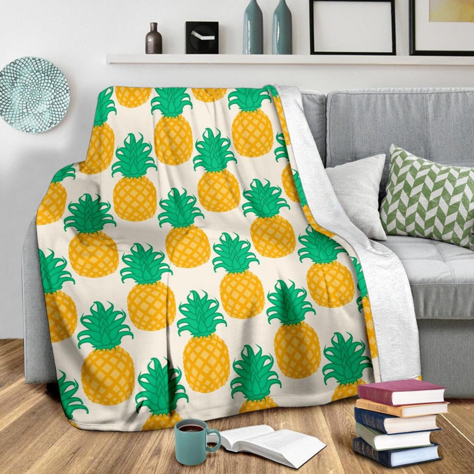 Ljxge Light Blankets For Summer Fruit Velvet Blanket Air Conditioning