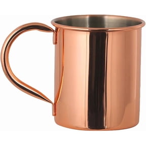 Ljxge Pure Solid Copper Mugs 14Oz , Moscow Mule Cocktail Drinking Cups, Classic Hammered Design For Cold Beverages, Traditional Barware With Excellent Thermal Conductivity